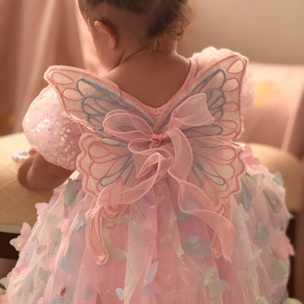 Pink Butterfly Fairy Dress for Toddlers